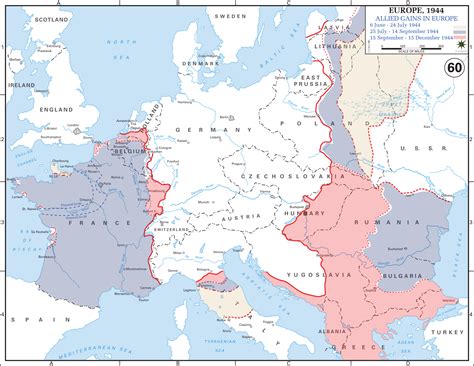 Europe Map in World War 2